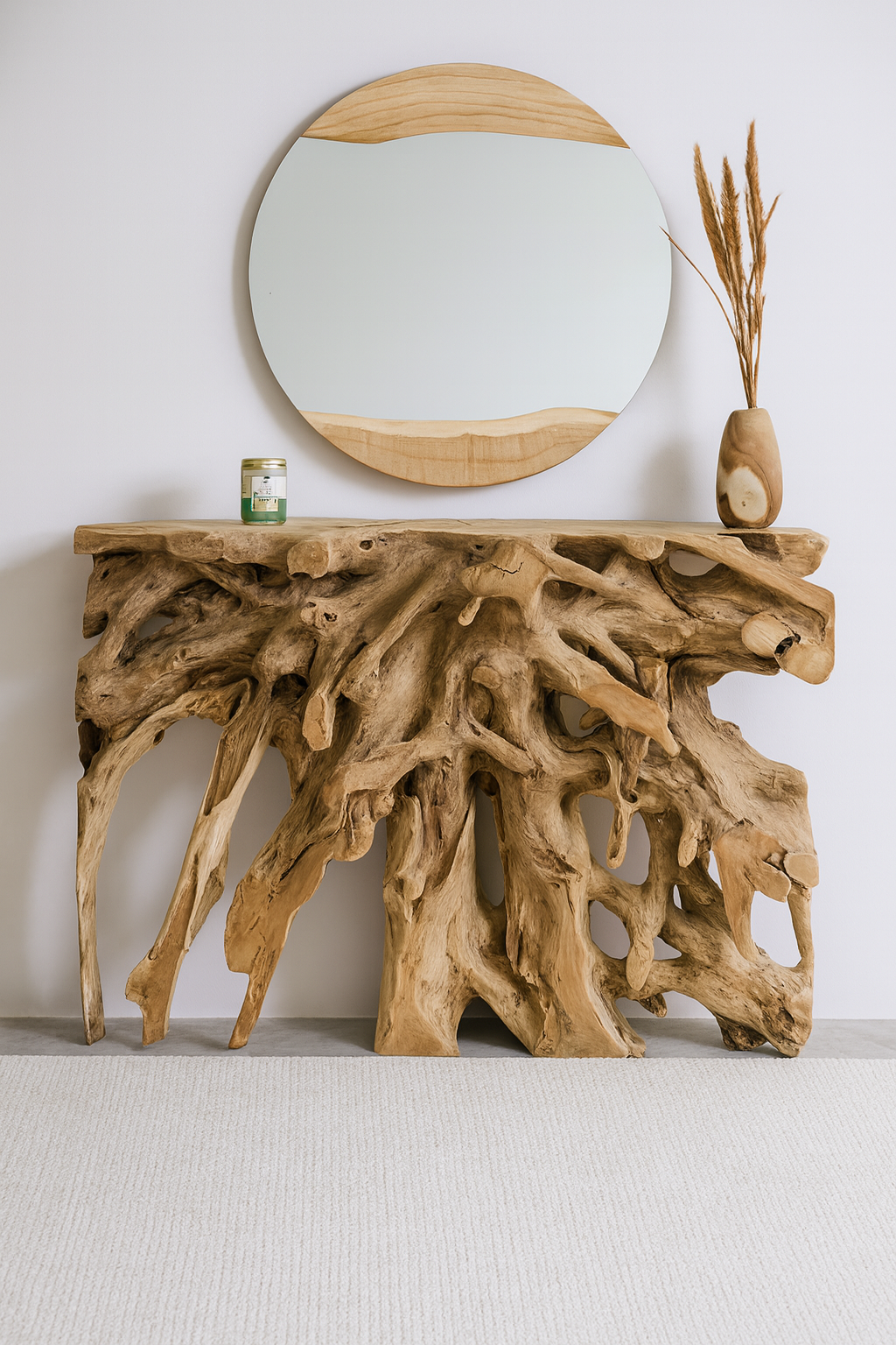 Consolle in teak riciclato
