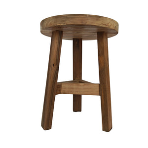 Sgabello in teak riciclato