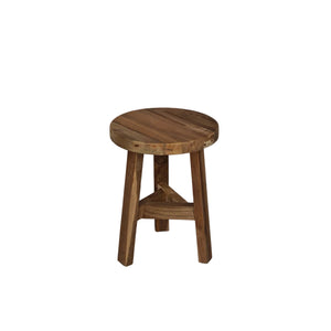 EMMA ROUND – Sgabello in TEAK Riciclato