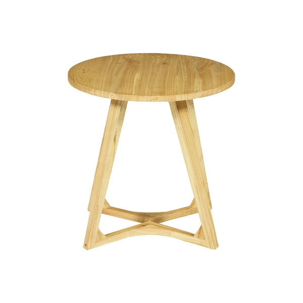 Tavolino rotondo in legno teak dal design autentico e sostenibile TEAKé