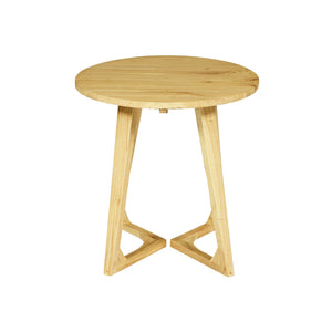 Tavolino design in legno pregiato TEAKé, stile moderno e sostenibile, piano rotondo