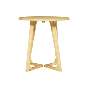 Tavolino laterale in legno pregiato dal design autentico TEAKé, stile moderno e sostenibile.