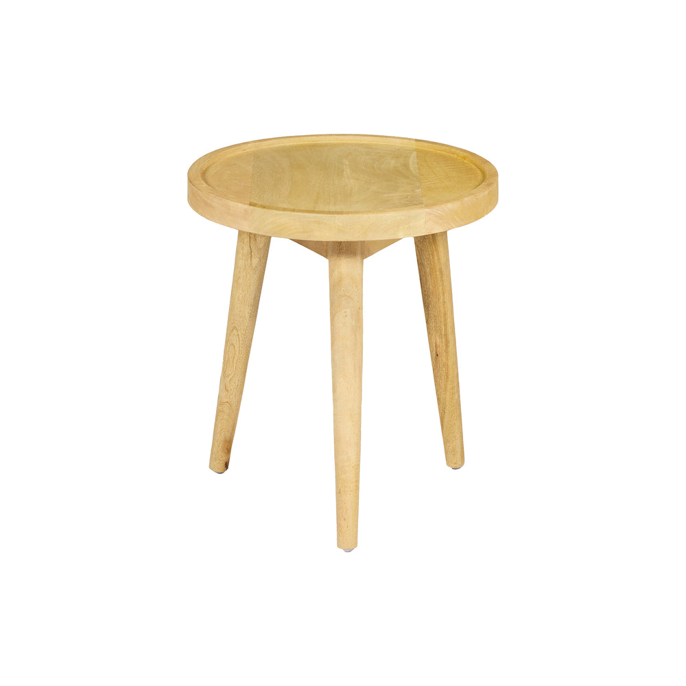 Tavolino da salotto in legno di MANGO  – Ø45x H51cm "MALIBU"