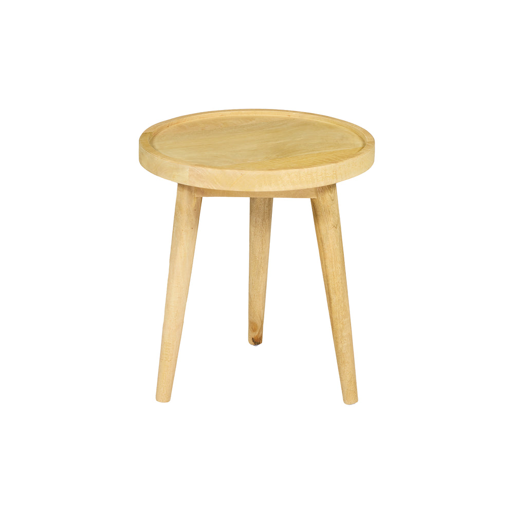 Tavolino da salotto in legno di MANGO  – Ø45x H51cm "MALIBU"