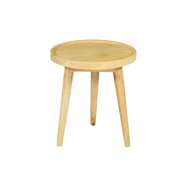 Tavolino da salotto in legno di MANGO  – Ø45x H51cm "MALIBU"