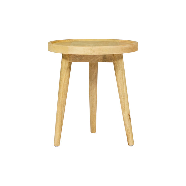 Tavolino da salotto in legno di MANGO  – Ø45x H51cm "MALIBU"