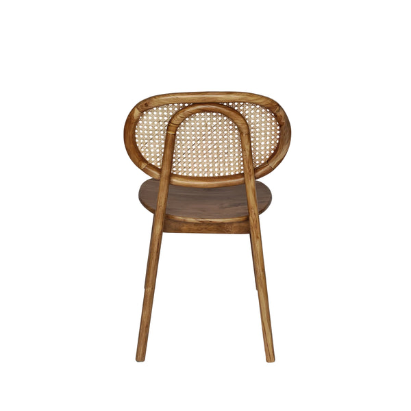 Mila Sedia in teak e rattan 