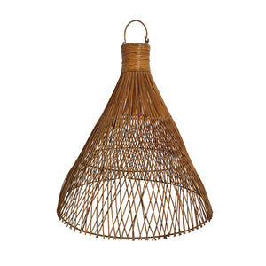 NUSA – Lampadario in Rattan Naturale Intrecciato