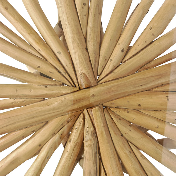 Runting tavolino in rami di teak
