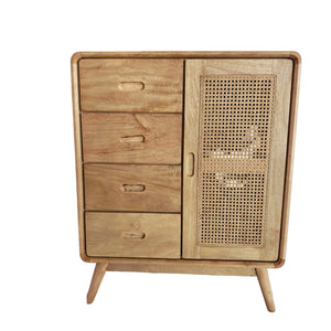Rasa_credenza_ in legno di mango e rattan