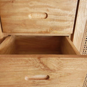 RAYA – Credenza in legno di mango e rattan