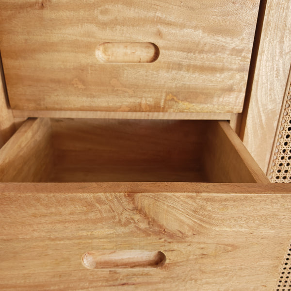 RAYA – Credenza in legno di mango e rattan