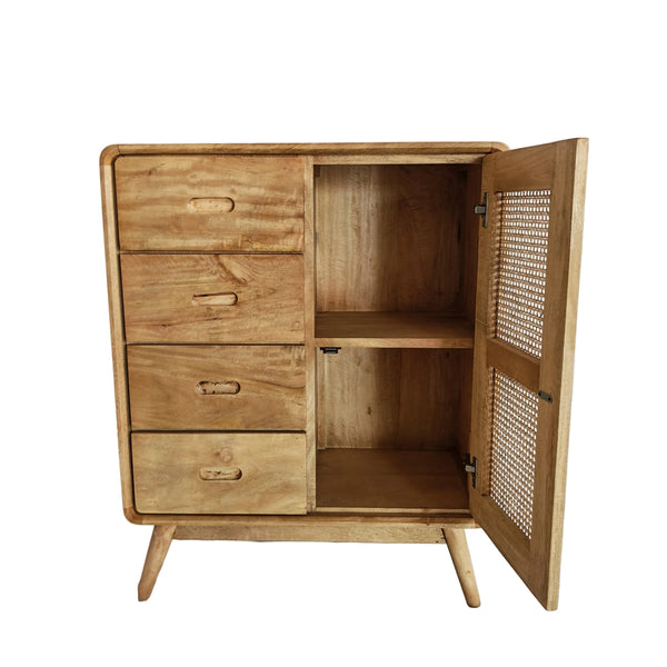 RAYA – Credenza in legno di mango e rattan