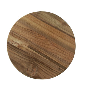 Sgabello rotondo in teak 