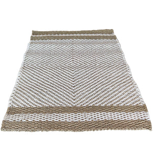 Tappeto bicolore seagrass e rafia