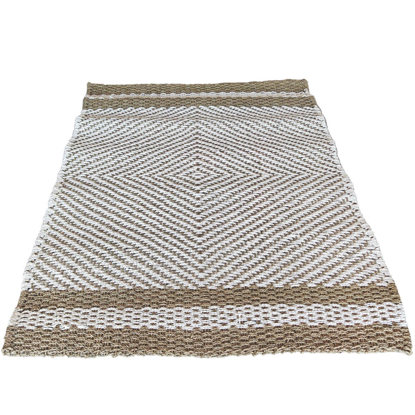 Tappeto bicolore seagrass e rafia