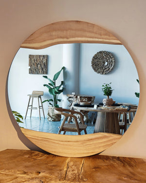 Specchio in SUAR  – Ø70xW5cm  "VOSS"