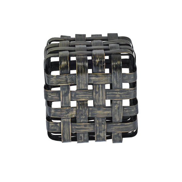 Sgabello in BAMBOO e FERRO L35xP35XH35cm "BAMBOO STOOL"
