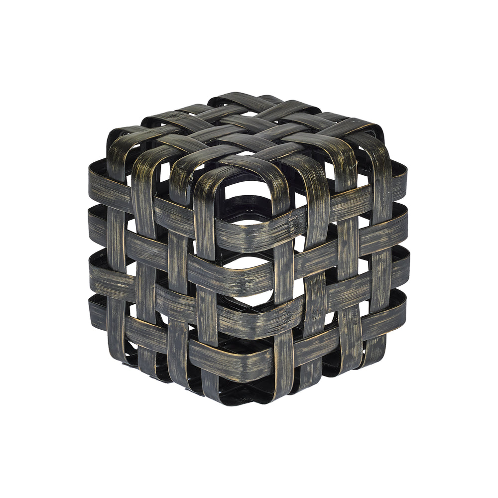 Sgabello in BAMBOO e FERRO L35xP35XH35cm "BAMBOO STOOL"