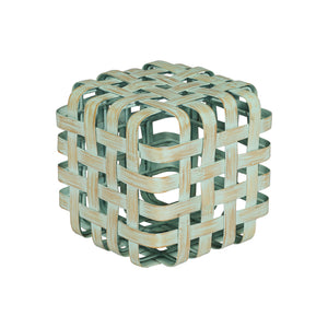 Sgabello in BAMBOO e FERRO L35xP35XH35cm "BAMBOO STOOL"