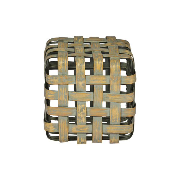 Sgabello in BAMBOO e FERRO L35xP35XH35cm "BAMBOO STOOL"