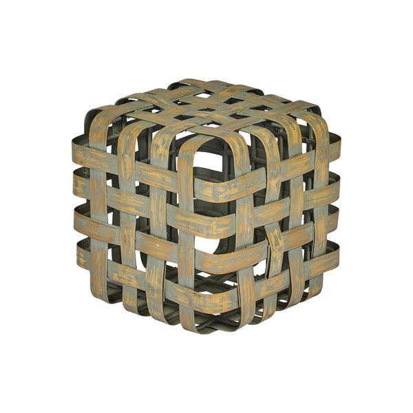 Sgabello in BAMBOO e FERRO L35xP35XH35cm "BAMBOO STOOL"
