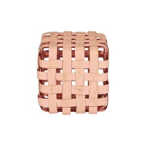 Sgabello in BAMBOO e FERRO L35xP35XH35cm "BAMBOO STOOL"