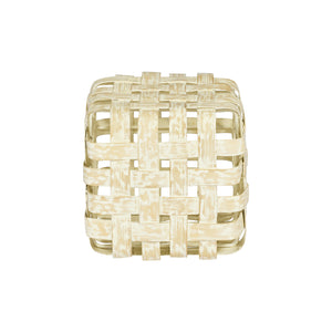 Sgabello in BAMBOO e FERRO L35xP35XH35cm "BAMBOO STOOL"