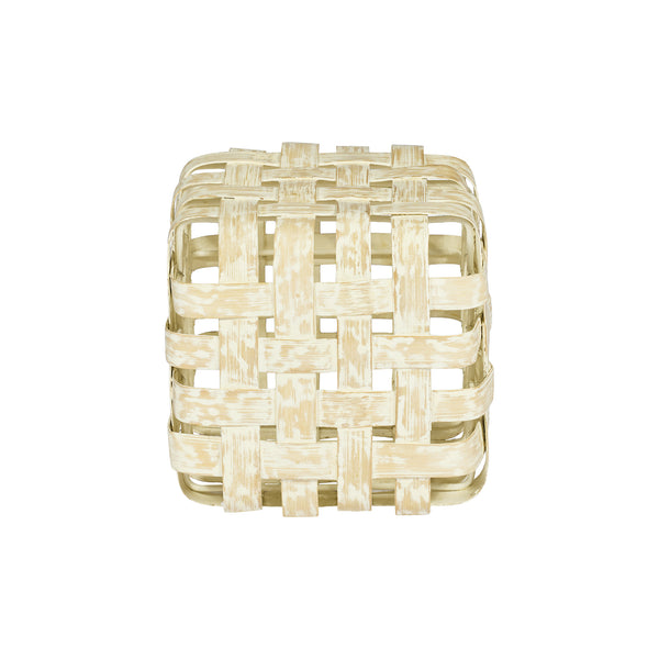 Sgabello in BAMBOO e FERRO L35xP35XH35cm "BAMBOO STOOL"