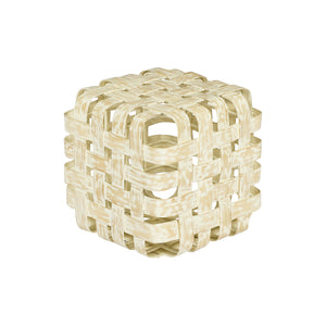 Sgabello in BAMBOO e FERRO L35xP35XH35cm "BAMBOO STOOL"