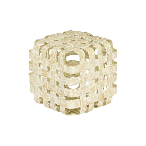 Sgabello in BAMBOO e FERRO L35xP35XH35cm "BAMBOO STOOL"