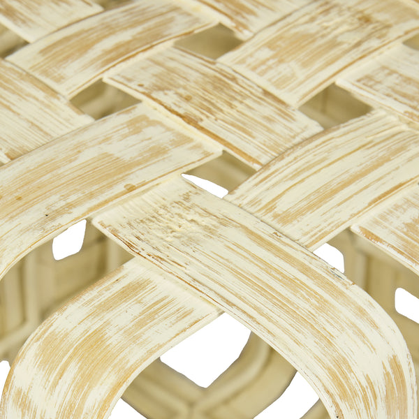 Sgabello in BAMBOO e FERRO L35xP35XH35cm "BAMBOO STOOL"