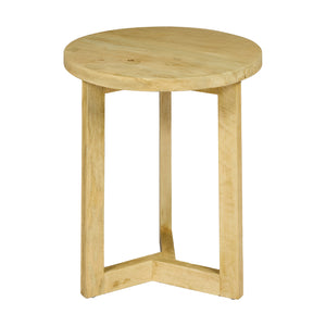 Tavolino da salotto in legno di Mango  – Ø50x L55cm  "BIANCA"