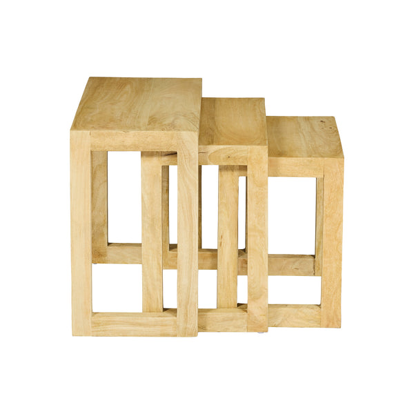 Tavolino da salotto in legno di mango  – P50x A40x L50cm  "BOWER"