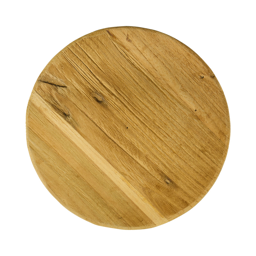 Tagliere in TEAK RICICLATO Ø20xH9 cm "ALZATEA"