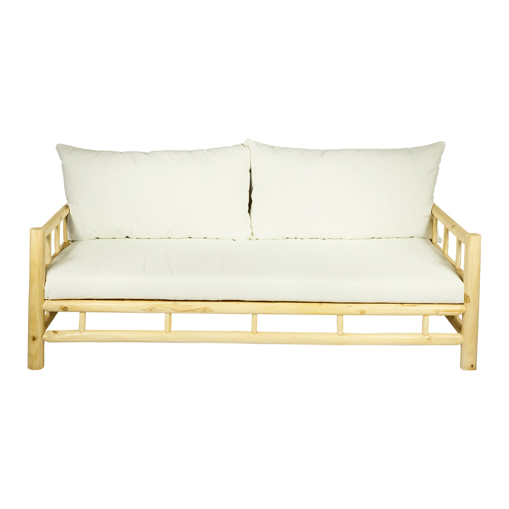 Divano letto in TEAK Naturale L208xP108XH86 cm "DALE'"