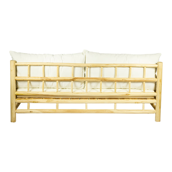 Divano letto in TEAK Naturale L208xP108XH86 cm "DALE'"