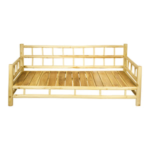 Divano letto in TEAK Naturale L208xP108XH86 cm "DALE'"