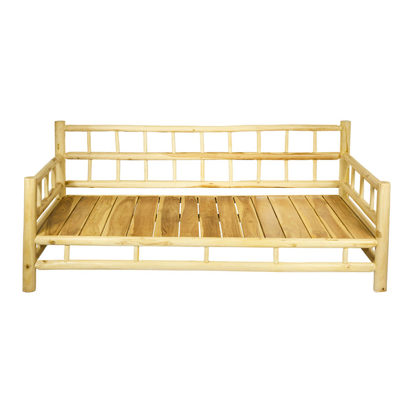 Divano letto in TEAK Naturale L208xP108XH86 cm "DALE'"