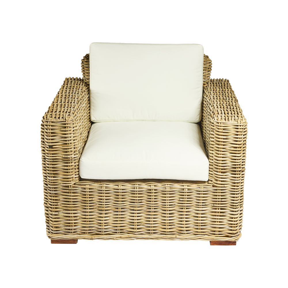 Poltrona in  RATTAN 1 posto L97xP90XH77 cm "DALLAS'"