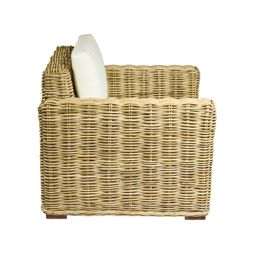Poltrona in  RATTAN 1 posto L97xP90XH77 cm "DALLAS'"