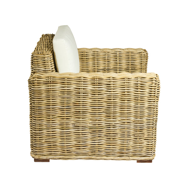 Poltrona in  RATTAN 1 posto L97xP90XH77 cm "DALLAS'"