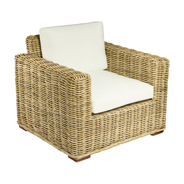 Poltrona in  RATTAN 1 posto L97xP90XH77 cm "DALLAS'"