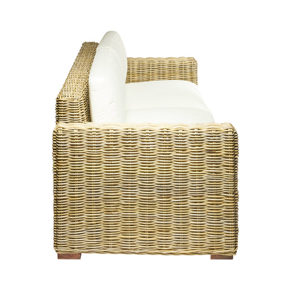 Divano in  RATTAN 3 posti L215xP90XH80 cm "DALLAS'"