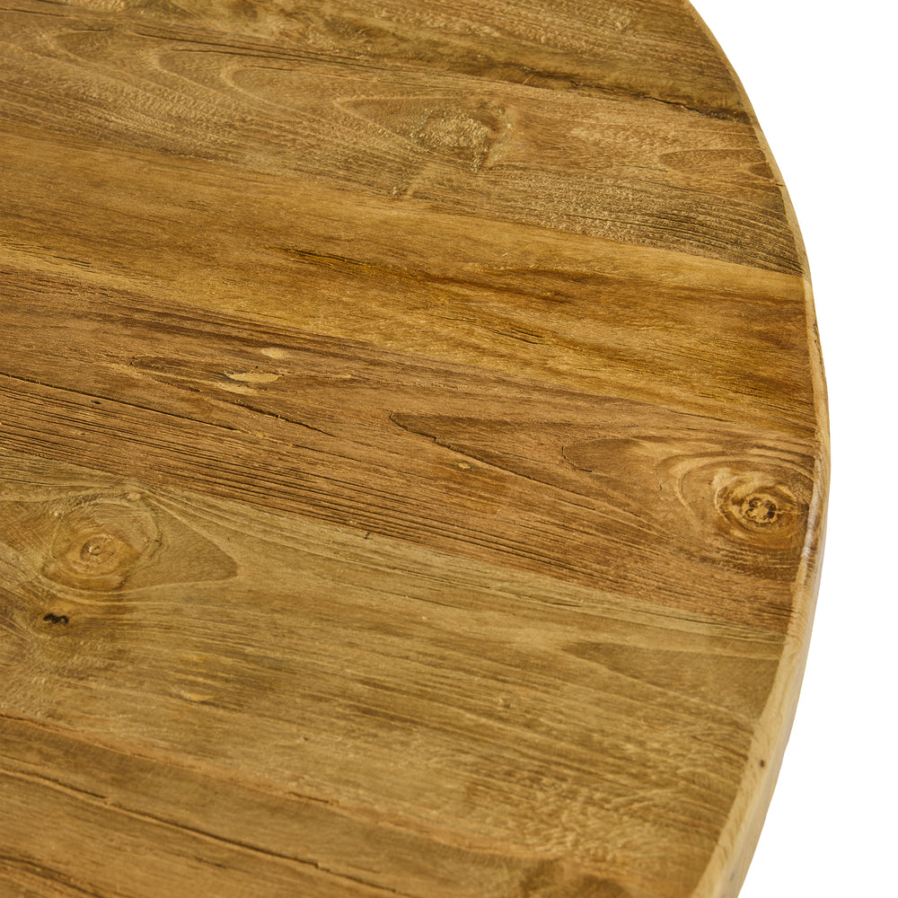 Tavolo rotondo da pranzo in legno di teak – Ø120 cm "DALTON"
