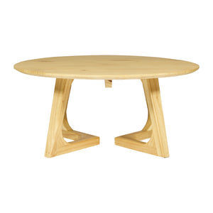 Tavolino da caffè in legno di mango naturale  – Ø90 x H40 cm  "INDY"