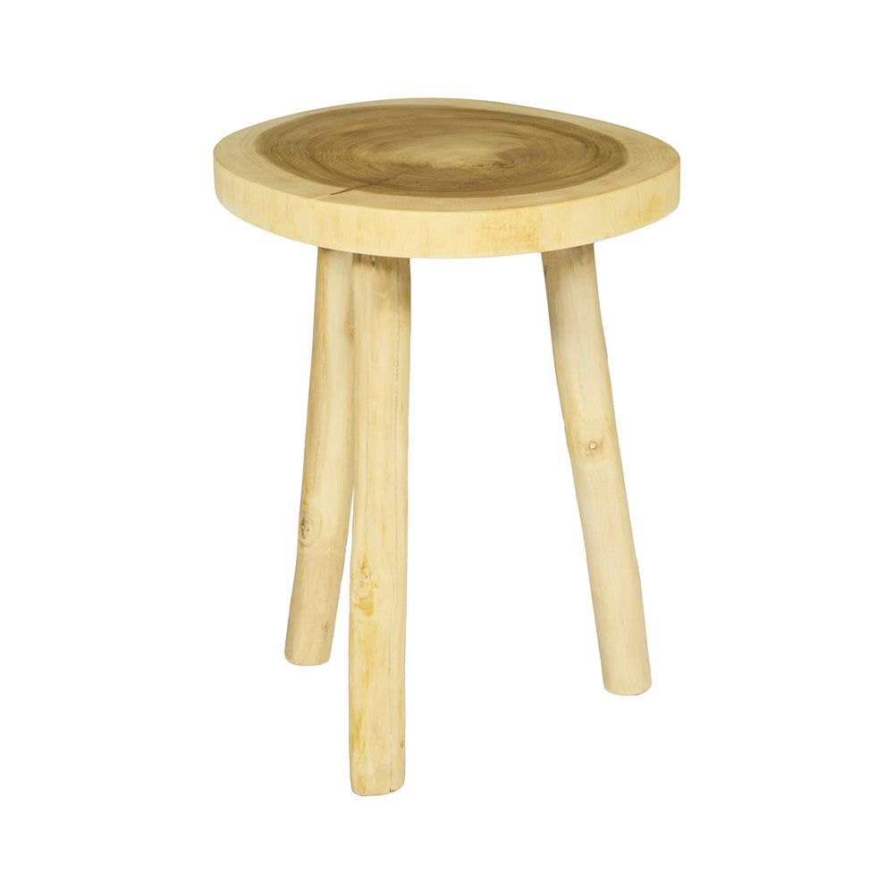Tavolino da salotto in legno di SUAR  – Ø50x H65cm  "JAGGER"