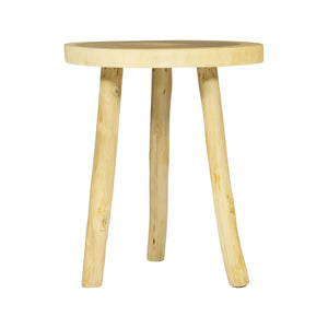 Tavolino da salotto in legno di SUAR  – Ø50x H65cm  "JAGGER"