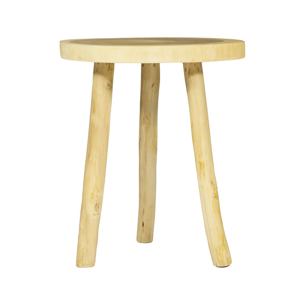 Tavolino da salotto in legno di SUAR  – Ø50x H65cm  "JAGGER"