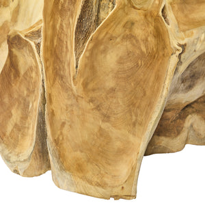 Tavolino da caffè in radice di teak  – Ø110 x H40 cm  "NINA"